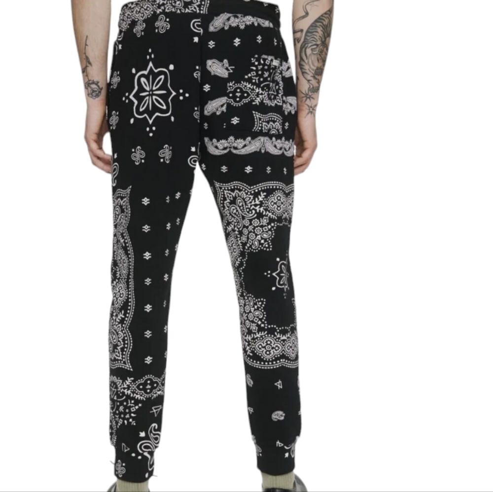 NEW...Elevenparis Mens Paisley Casual Jogger Pants, Size...XL